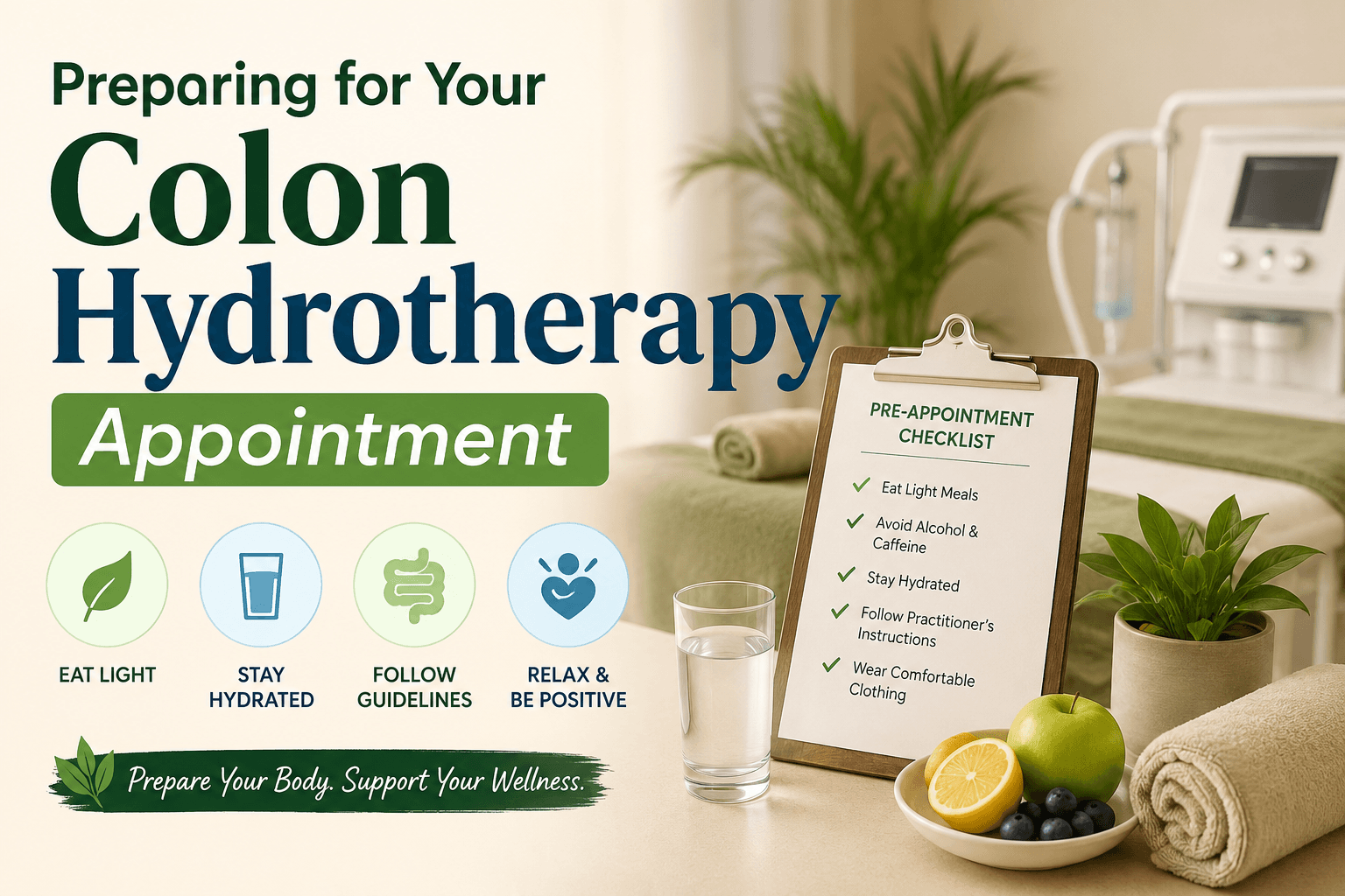 Preparing for Your Colon Hydrotherapy Appointment